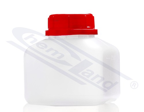 butelka kwadrat HDPE 0250ml GL45 samouszczelniająca przezroczysta