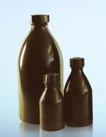 Butelka PE-LD brązowa z zakrętką sh 0250ml GL25