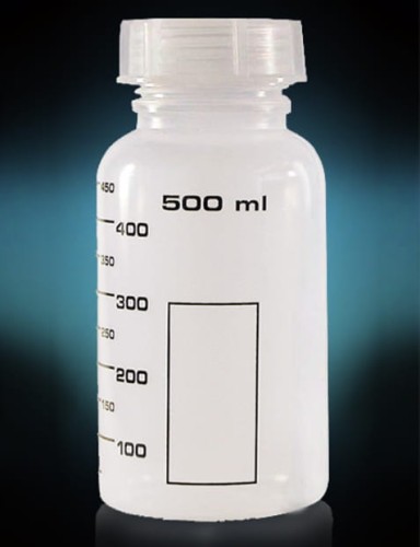 Butelka PP z czarną skalą 0250ml GL 40
