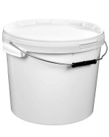 Wiadro PP 20000ml z pokrywką, okrągłe, białe, atest PZH