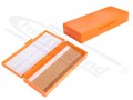 Etui ABS na 050szt szkiełek z plastikowym zamknięciem, POMARAŃCZOWE
