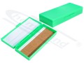 ABS case for 050pcs slides with plastic closure, GREEN