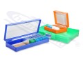 ABS case for 050pcs slides with plastic closure, GREEN