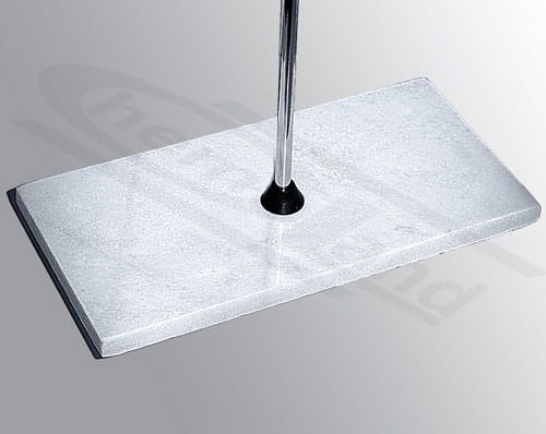 podstawa statywu 300x150 z marmuru + pręt (prawdopodobnie wyszczerbiony)