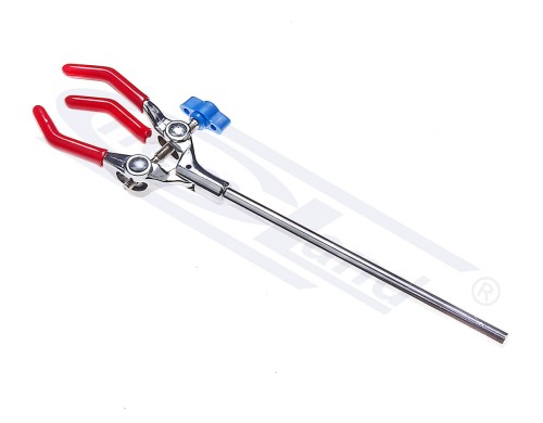 stopka chłodnicy 3-palcowa chromowana, pojedyncza regulacja niebieska