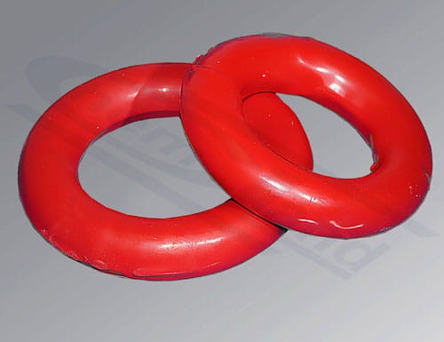 Krążki stabilizujące pokryte PVC o średnicy 61 mm
