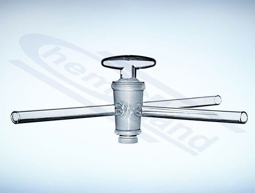 three-way glass tap type T fi 10 mm bore