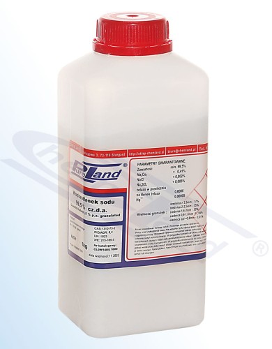 Wodorotlenek sodu (soda kaustyczna) PureLand chda mikrogranulki op.1kg butelka HDPE