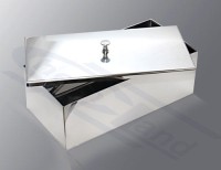 tray with stainless steel lid 18-8 280x180x60