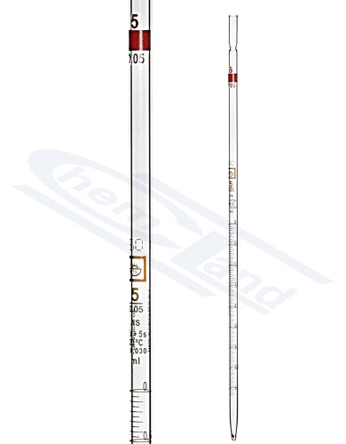 CZECH 025 (0,1) cl AS multi-measurement pipette series certificate, Bronze scale
