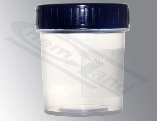 pojemnik na próbkę zakrętka PP certyfikacja HDPE 050ml