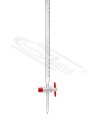 kran biurety prosty PTFE skala niebieska kl. B 025ml CHEMLAND NEW LINE
