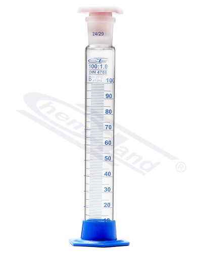 CHEMLAND NEW LINE measuring cylinder with PP stopper + PP foot 0010ml class B