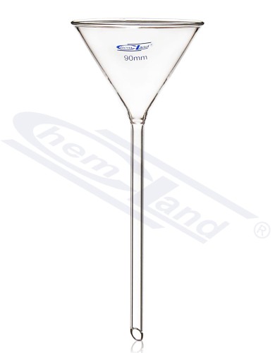 Szklany lejek laboratoryjny 055 Nóżka H 150mm, fi 8mm CHEMLAND NEW LINE