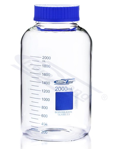 Bottle with cap BORO 3.3 GL80 02000ml CHEMLAND NEW LINE