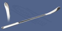 Podwójnie wygięta szpatułka stalowa 18-8 długość210