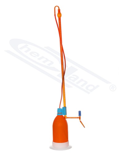Schilling burette 50ml, orange, white marking - 4008318