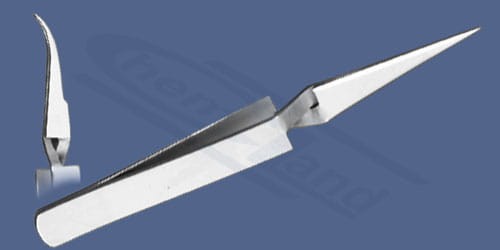 ostra pęseta - prosta odwrócona stal 18-8 długość 105mm
