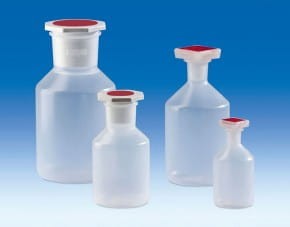 Butelka na odczynniki PP, pojemność 1000 ml z korkiem do