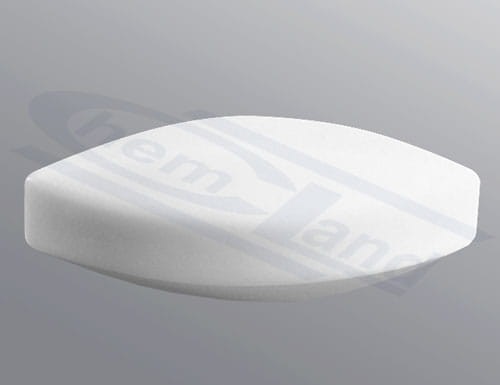 Mieszadło owalne PTFE 17 x 70 CHEMLAND