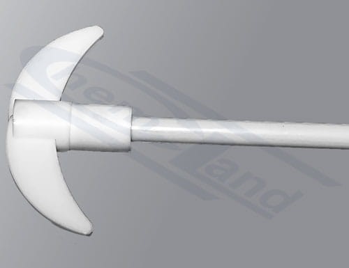 Mieszadełko PTFE (długość 30 cm) ze składanymi łopatkami (5 cm)