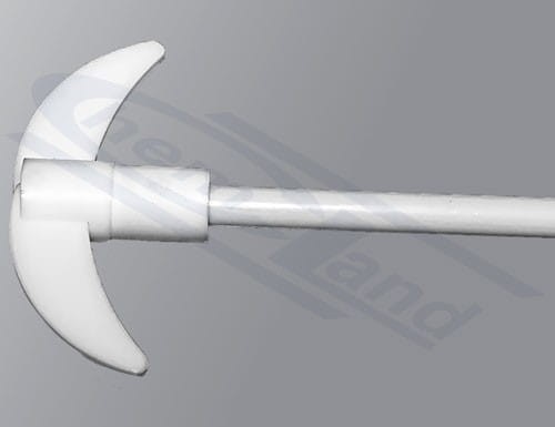 Mieszadło PTFE (długość 60 cm) ze składanymi łopatkami (9,5 cm)