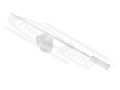 Pionowy czerpak PTFE z uchwytem 600 mm i zlewką 100 ml