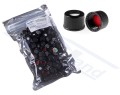 Korek PP do fiolek ND24 z otworem 15 mm, BIAŁY biały silikon / biały PTFE op.100szt. CHEMLAND