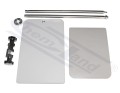 Base with rod for mechanical stirrers, 20 x 31 cm, H -78 cm, grey