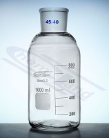 Bottle with BORO 3.3 01000 WS 45/40 SiO2>80.5%