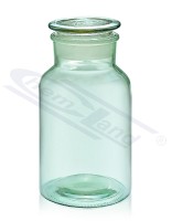 Bottle with cork white SZ/SZ 02000 soda-lime-silicon green glass colour