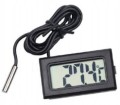 Termometr Elektroniczny LCD Czarny (-50 / 110*C)