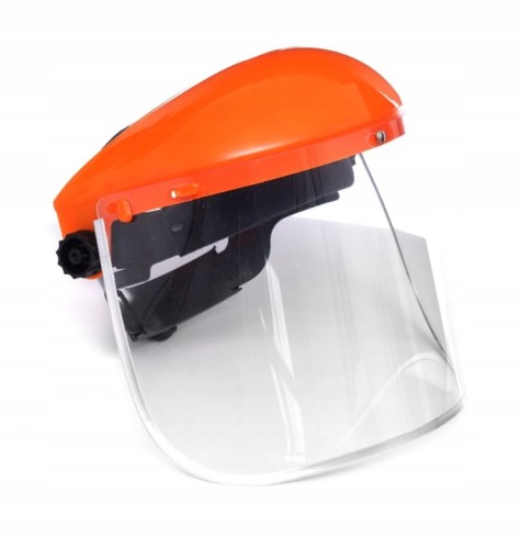 Protective mask with visor PVC visor 1 pc