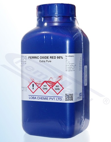 Iron (III) oxide red 95% Loba extra pure op.500 g