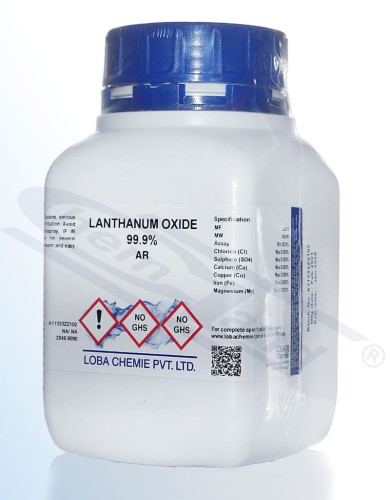 Lanthanum oxide 99.9% Loba AR Op.100 g