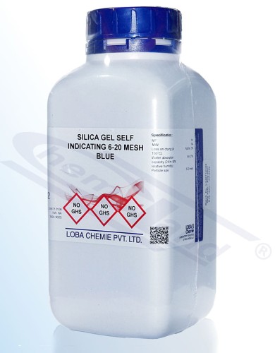 Silica gel (blue) beads 6-20 mm Loba op.1000 g