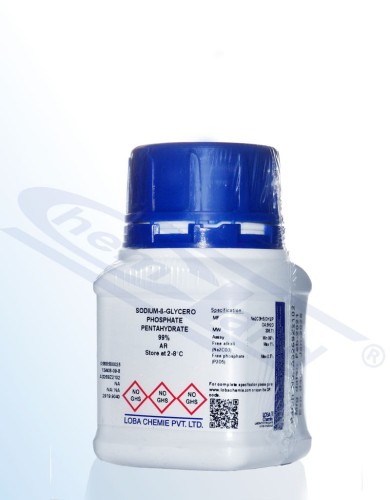 Beta-Glycerol phosphate disodium salt 5 hydrate 99% Loba AR Op.25g