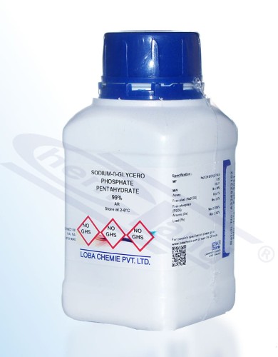 Beta-Glycerol phosphate disodium salt 5 hydrate 99% Loba AR Op.100g