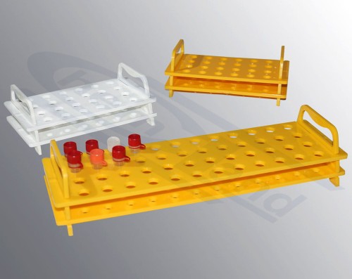 Stojak na probówki PC 1,5/2,0 ml 6x4 biały