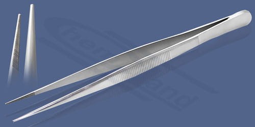 Końcówki pęsety ostre stalowe 18-8 długość 145mm