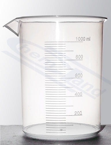 Zlewka PP 0500ml z wytłoczoną skalą