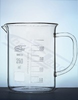 low beaker with eye 00250ml borosilicate glass