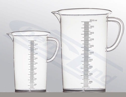 zlewka z uchem SAN sk tłoczona pojemność 0250ml