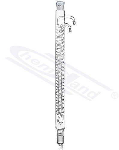 Dimroth condenser radiator cooler 800mm long 2x 29/32kr. glass