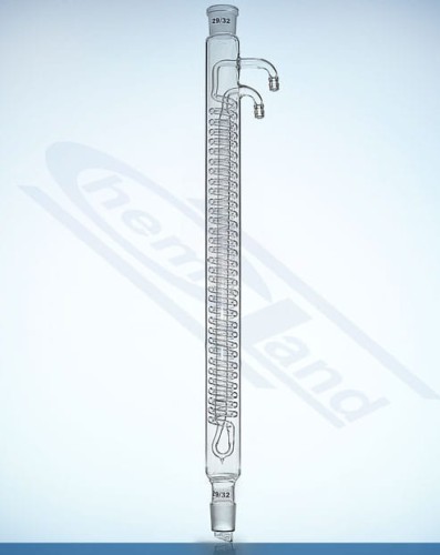 Dimroth condenser radiator cooler 400mm long 2x 45/40kr. glass