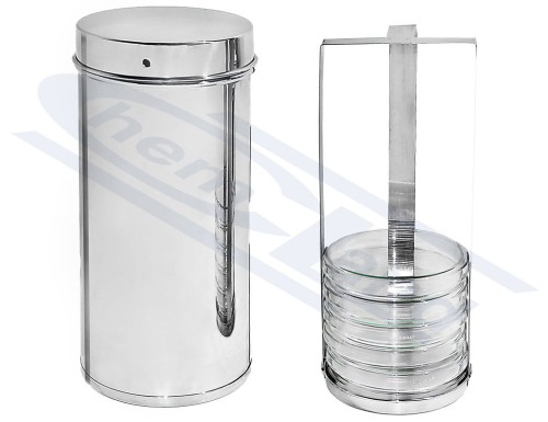 Pudełko do sterylizacji szalek Petriego 250x120mm