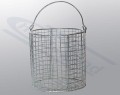 circular sterilisation basket 270 x 180 AISI 304 steel