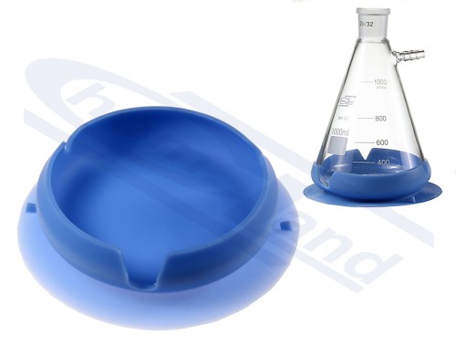 Silicone stabilising base for vacuum flasks