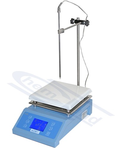 mieszadło magnetyczne z płytą grzejną 190x190 ustawienie elektroniczne