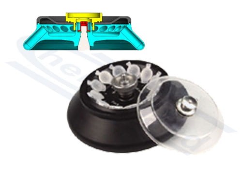 rotor A12-2 aluminium with cover for centrifuge D2012